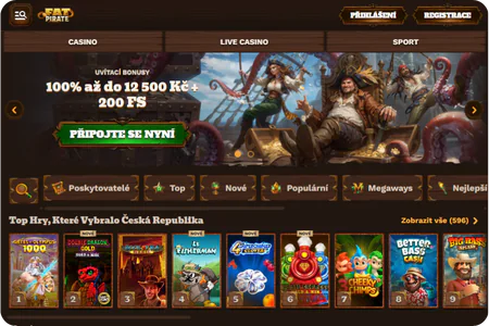 Fatpirate screan main page