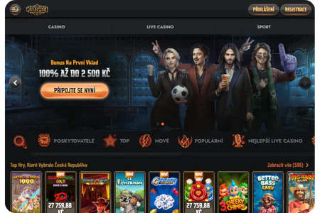 Gransino screan main page